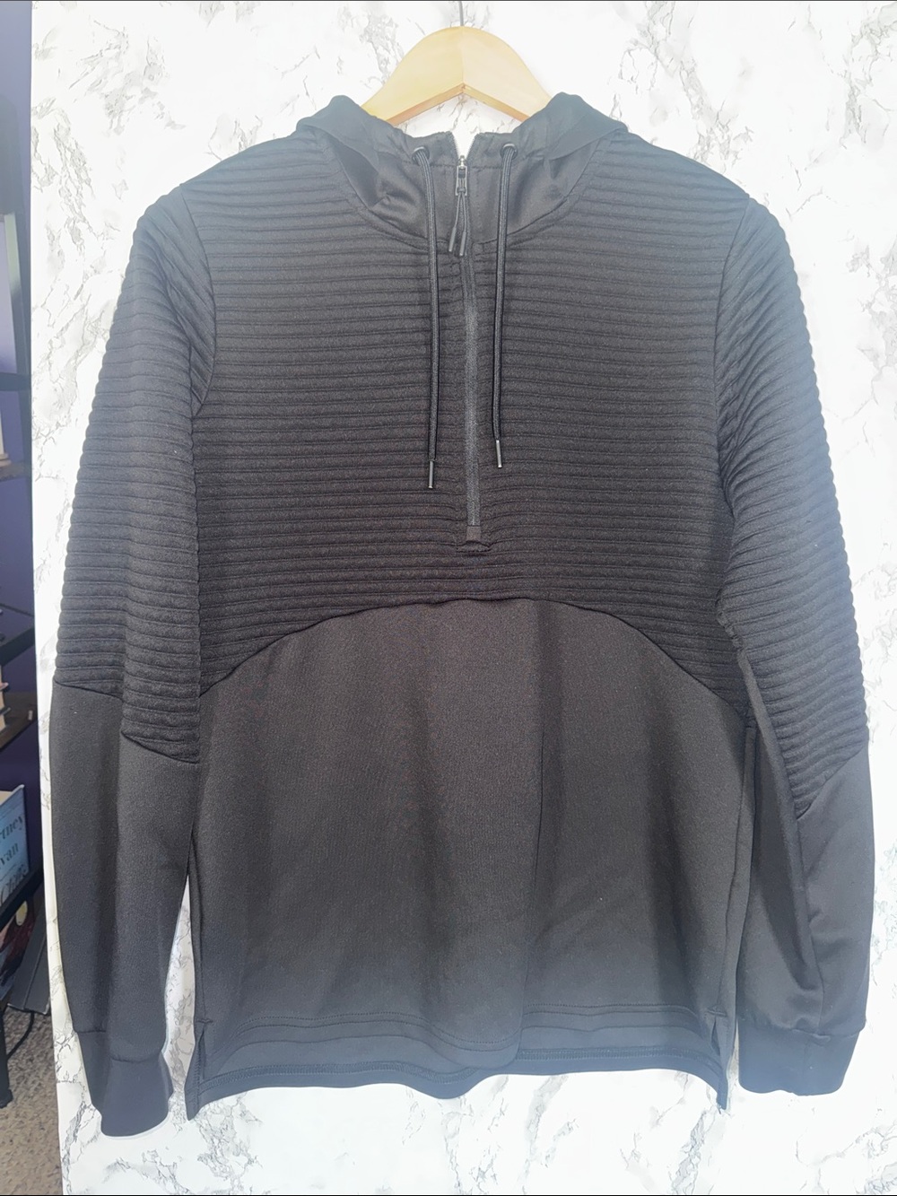 Apana 1/4 Zip Hoodie Black Size S